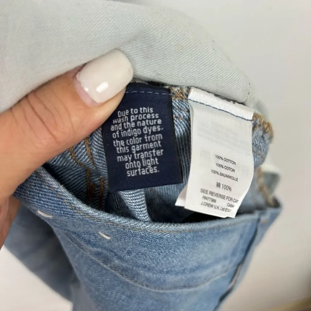 Madewell Women's High Rise Blue Denim Shorts Size 27 cowgirl Zip festival boho